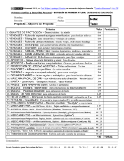 Botiqu&iacute;n de Primeros Auxilios