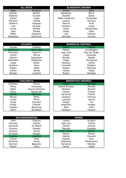 Equipos para Web 2015 - Torneo de F&uacute;tbol