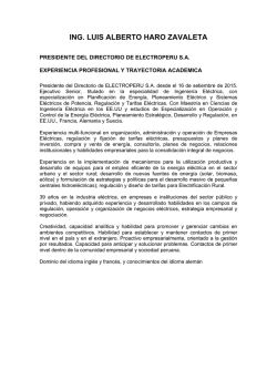 ING. LUIS ALBERTO HARO ZAVALETA