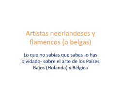 Artistas holanseses y flamencos (o belgas)