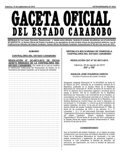 DEL ESTADO CARABOBO