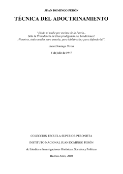 T&Eacute;CNICA DEL ADOCTRINAMIENTO