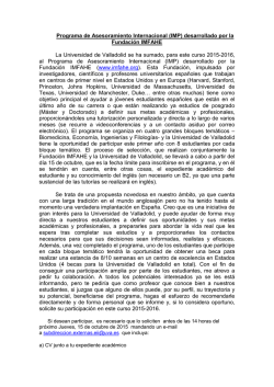 Programa de Asesoramiento Internacoinal para Estudiantes de