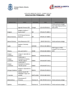 3&ordm; EP - Colegio Madre Alberta