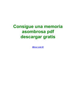 Consigue una memoria asombrosa pdf descargar
