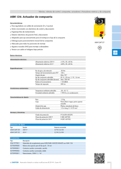ASM 124: Actuador de compuerta