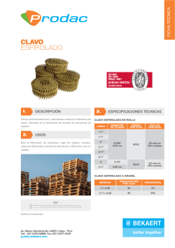 CLAVO ESPIROLADO - Prodac