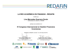 LA RED ACAD&Eacute;MICA EN FINANZAS