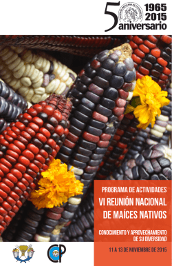 VI REUNI&Oacute;N NACIONAL DE MA&Iacute;CES NATIVOS