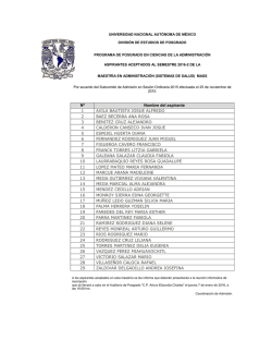 Sistemas de Salud "MASS" - FCA-Divisi&oacute;n de Estudios de Posgrado