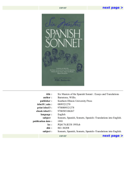 Willis Barnstone Six..