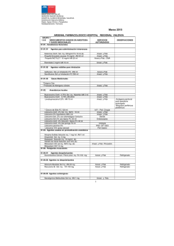 Arsenal Farmacologico 2015