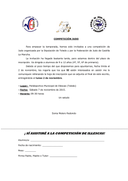 COMPETICI&Oacute;N JUDO NOVIEMBRE