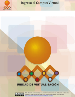Ingreso al Campus Virtual - espacios acad&eacute;micos virtuales