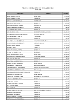 Mayo 2015 - Direcci&oacute;n General de Miner&iacute;a
