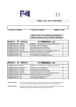 PRIMARIA 6 2015