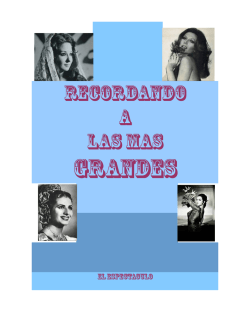 Dossier Espect&aacute;culo