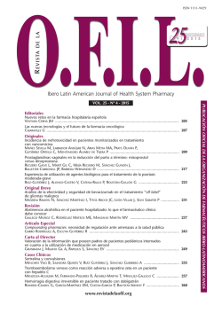 VOL. 25 &ndash; N&ordm;4 &ndash; 2015