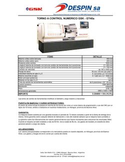 TORNO A CONTROL NUMERICO GSK - GT40a