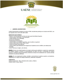 &bull; LIBRER&Iacute;A UNIVERSITARIA Unidad Administrativa