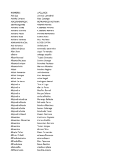 NOMBRES APELLIDOS Ada Luz Atencia Lamadrid Adolfo Enrique