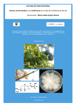Defensa tesis MIsabel Arjona Girona