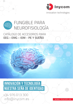 cat&aacute;logo `Fungible para Neurofisiolog&iacute;a` de Inycom