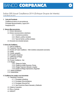 Informe de Gesti&oacute;n Corpbanca 2014