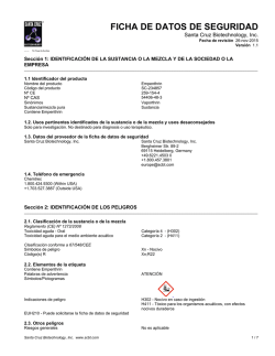 FICHA DE DATOS DE SEGURIDAD