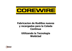 Fabricacion de Rodillos nuevos y recargados para la