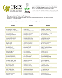 nombre nombre nombre - Coordinaci&oacute;n de Servicios Estudiantiles