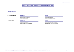 Residentes de primer a&ntilde;o - Unidad Docente Multiprofesional de