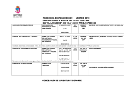 Descarga PDF con el programa de todas las actividades