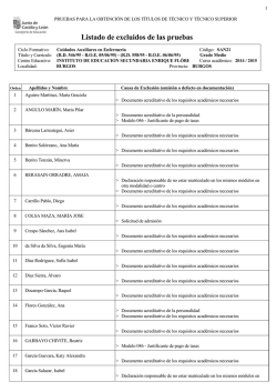 CUIL EXCLUIDOS - IES Enrique Fl&oacute;rez