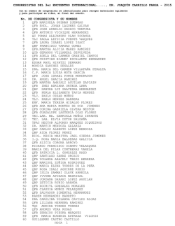 CONGRESISTAS DEL 3er ENCUENTRO INTERNACIONAL