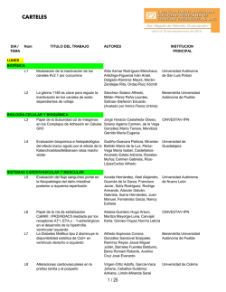 carteles - Sociedad Mexicana de Ciencias Fisiol&oacute;gicas