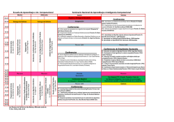 Escuela de Aprendizaje e Int. Computacional Seminario Nacional