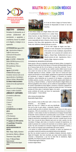 OBJETIVO GENERAL: AMIGOS P. CAFFAREL