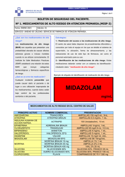 medicamentos de alto riesgo en atencion primaria