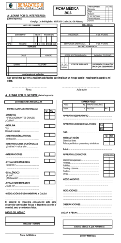 FICHA M&Eacute;DICA 2016