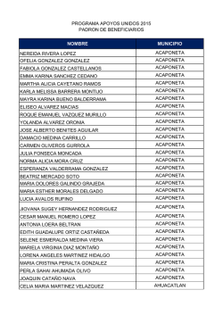 nombre municipio nereida rivera lopez acaponeta ofelia gonzalez