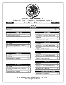 15 - Tribunal Federal de Conciliaci&oacute;n y Arbitraje