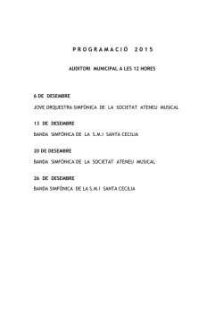 P R O G R A M A C I &Oacute; 2 0 0 8