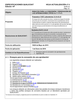 Hoja de actualizaci&oacute;n n&ordm;4 May. 2015