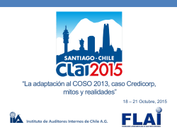 1.5. La Adaptaci&oacute;n al COSO 2013, Caso Credicorp