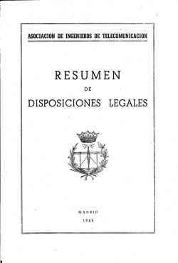 RESUMEN - Colegio Oficial Ingenieros de Telecomunicaci&oacute;n