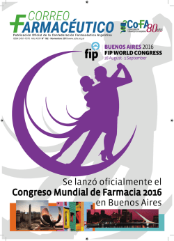 Publicaci&oacute;n Oficial de la Confederaci&oacute;n Farmac&eacute;utica Argentina