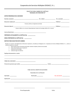 Cooperativa de Servicios M&uacute;ltiples EDIOACC, R. L.