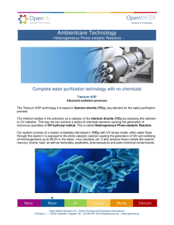 Photo-catalytic reactor Technology