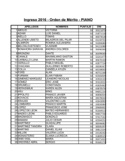 Para descargar el listado de postulantes a Piano